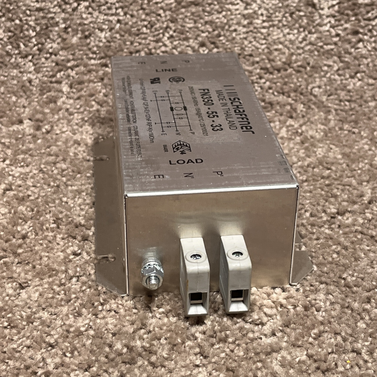 Schaffner FN350-50-33 Power Line Filter 50A EMI RFI Filter FN3505033