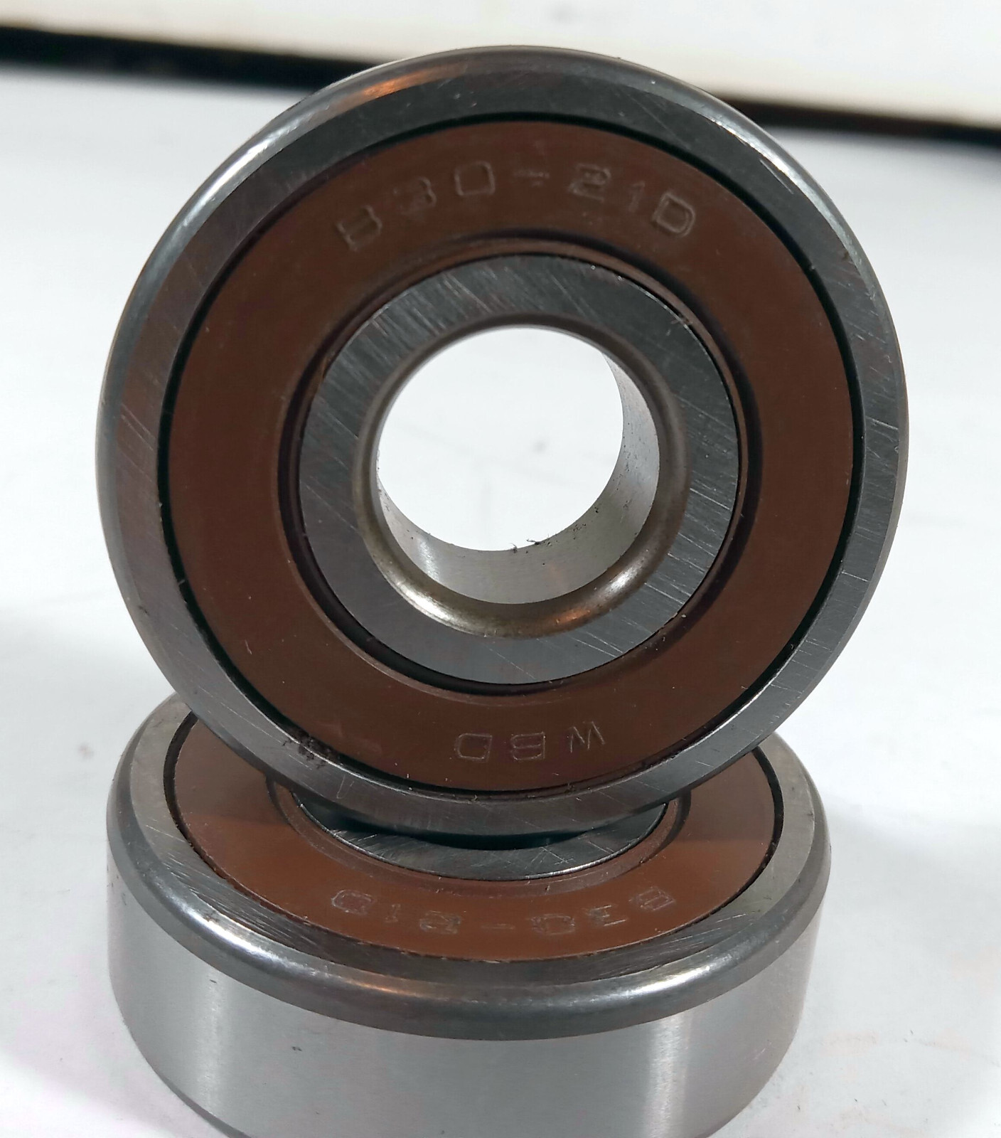 2 NEW WBD B30-21D BALL BEARING 15MM-ID X 43MM-OD X 13MM-W NNB ***MAKE OFFER***