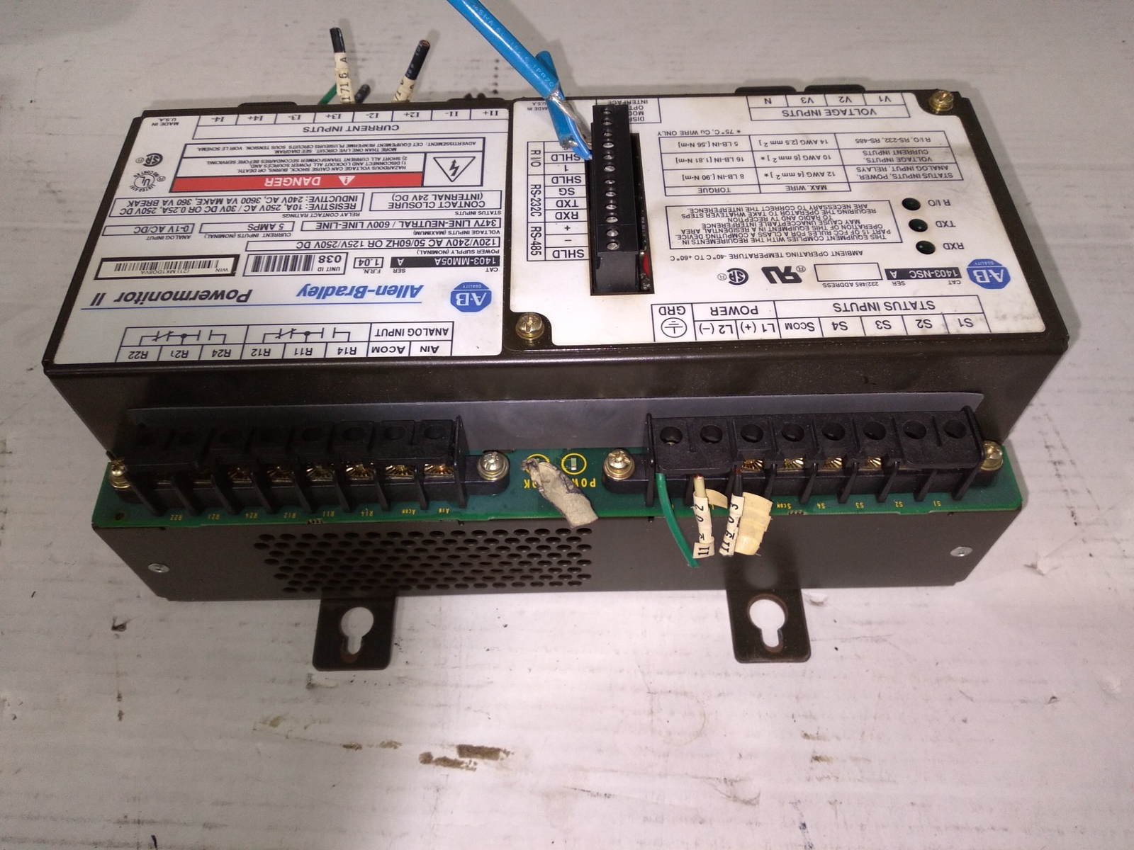 ALLEN-BRADLEY 1403-NSC SER.A ALLEN-BRADLEY 1403-MM05A SER.A 1.04FRN 120/240V AC