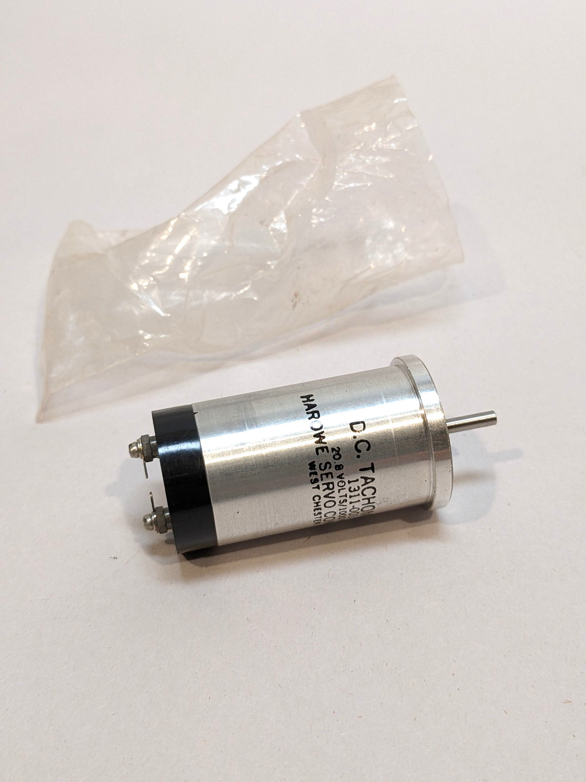 Harowe 1311-001 DC Tachometer Generator NOS 20.8V/1000 RPM West Chester PA