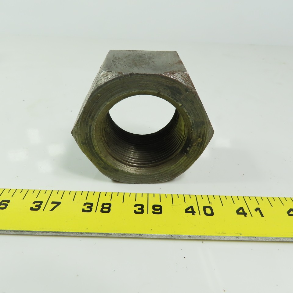 1-5/8 -12 Hex Nut Plain Steel 1-33/64″ Thick 2-9/16″ Wrench Size