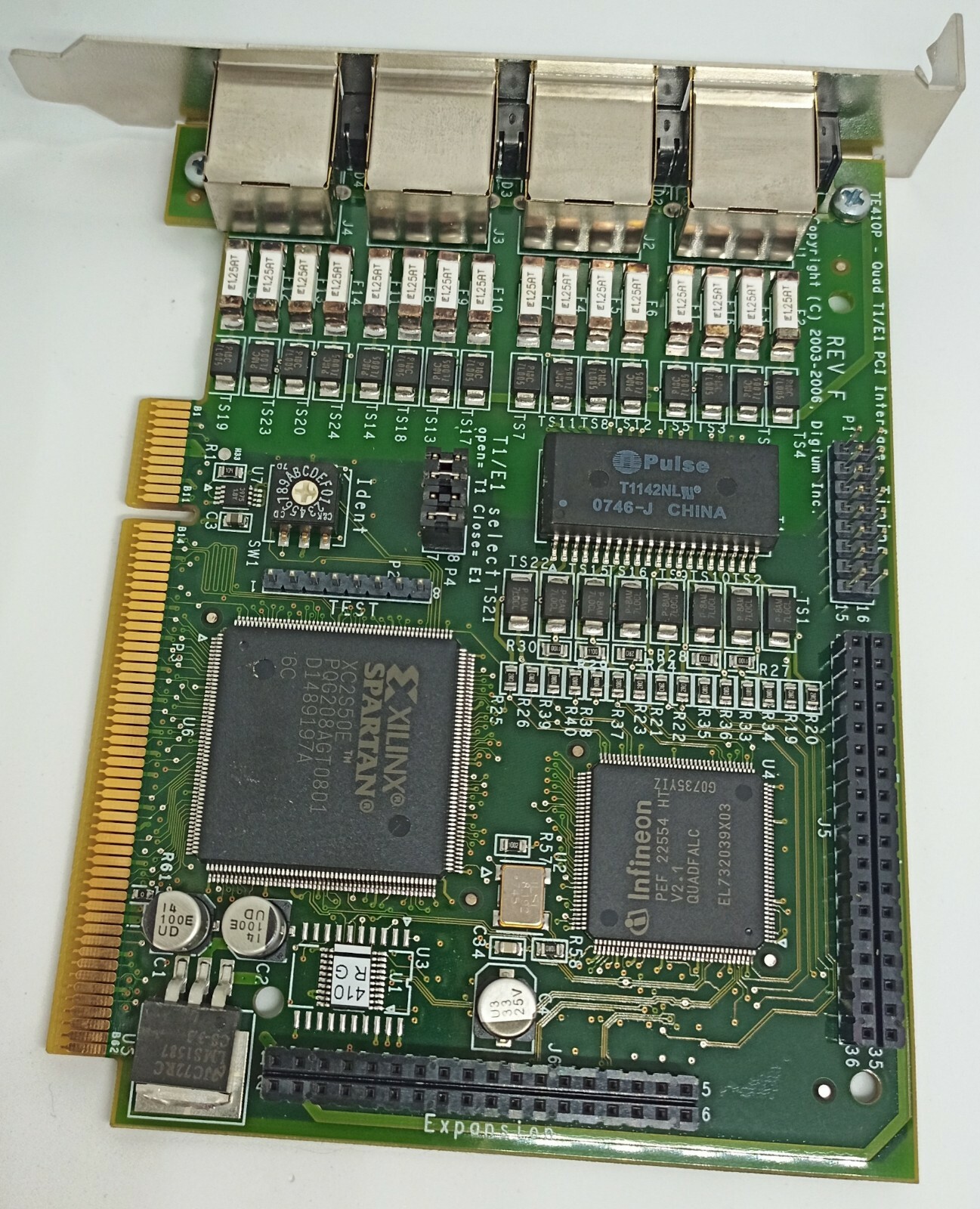 Digium TE410P-Quad T1/E1 PCI Interface Used sangoma asterisk