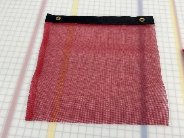 *NEW* 18″ x 18″ RED Mesh Safety Flags w/Grommets (6pc) Oversize Load Heavy Duty