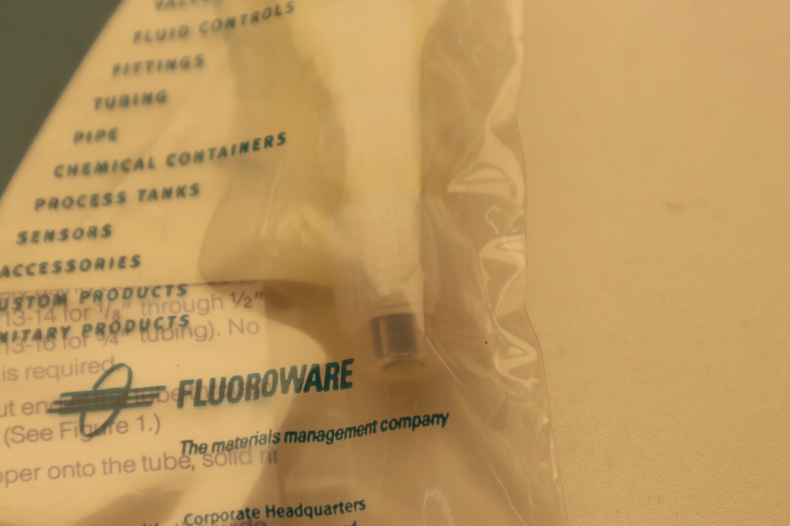 Fluoroware Entegris. c2-2gn-1 1/8″ quikgrip