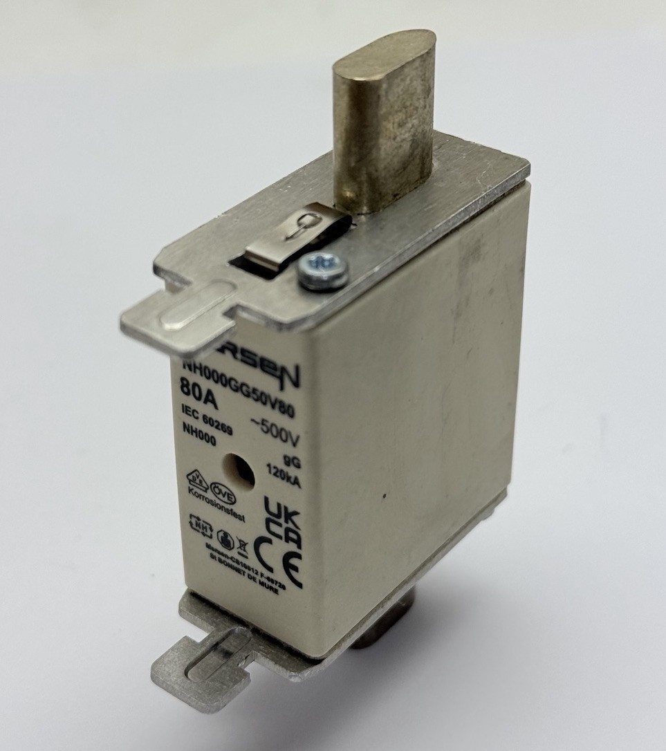 MERSEN NH000GG50V80 FUSE, 500V, 80A