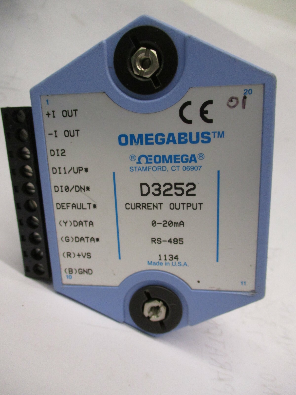 Lot of 4 Pieces Omegabus D3252 0-20mA RS-485 A4146WVS