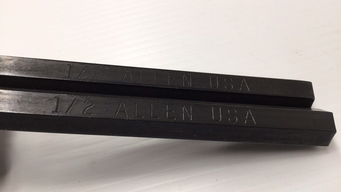 Allen 57032 1/2″ Short Arm L- Hex Key Allen Wrench 5-3/4″ Length (Pack Of 2)