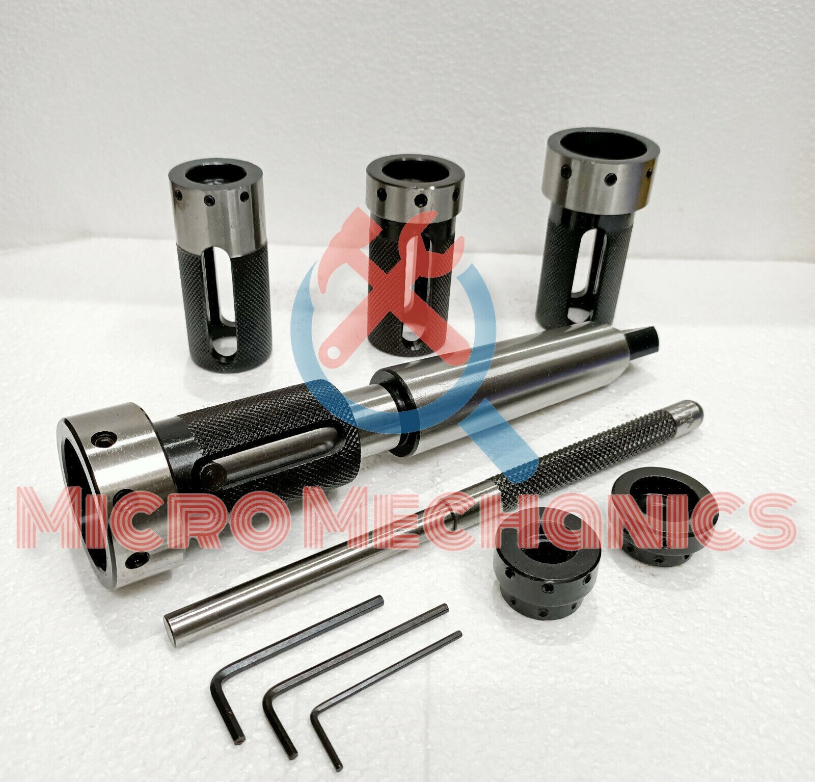 Lathe Tailstock Die Holder Set Of 6 Floating Type MT 4 SHANK Holds Metric Die