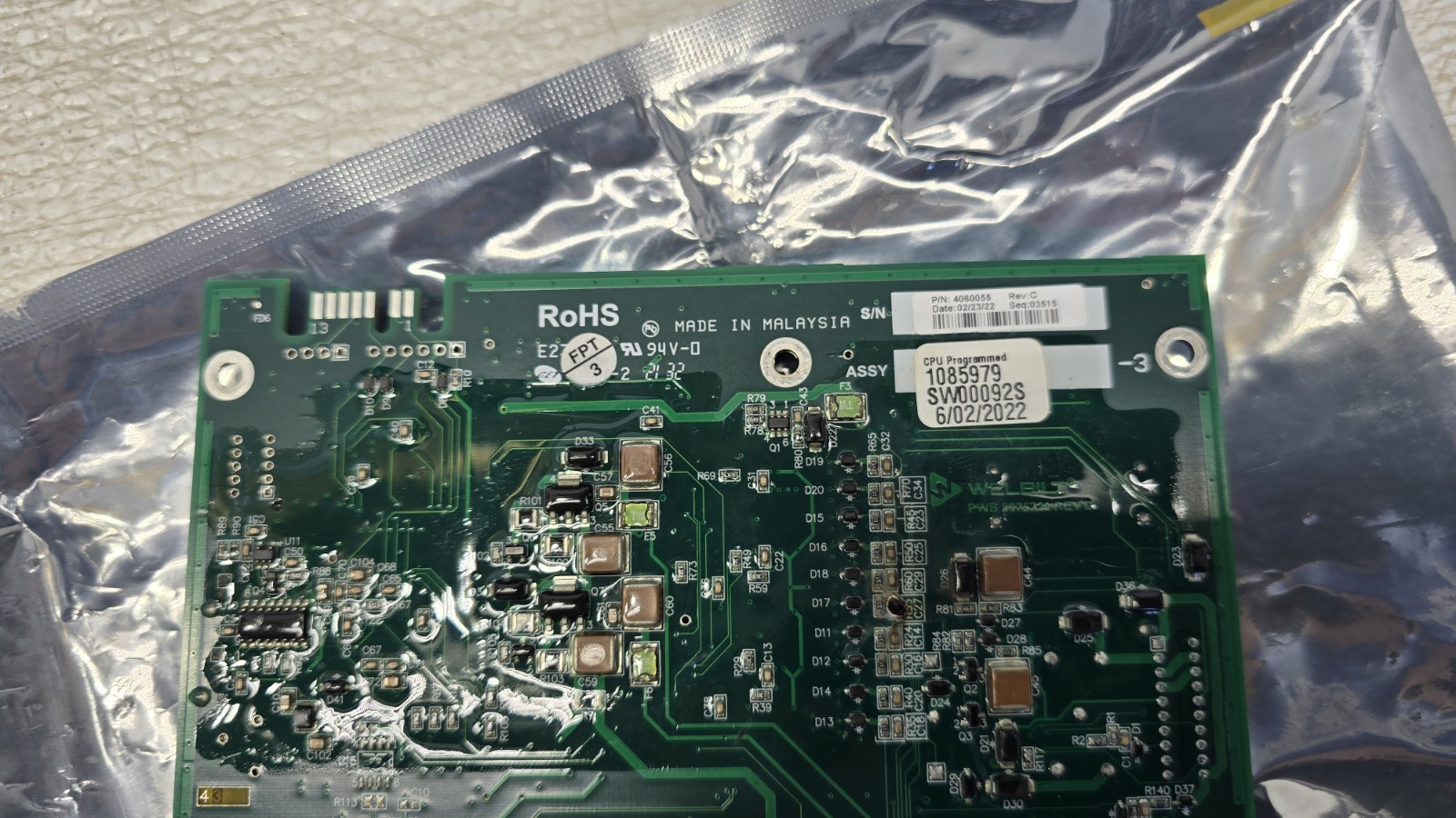FRYMASTER Control Board Assembly, ASSY PCB – LOV-T SIB WITH SOFTWARE NEW 1085979