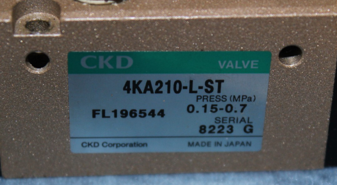 CKD VALVE UNIT 4KA210-L-ST DC24V “6 Month Warranty” Gasket and Screws Included