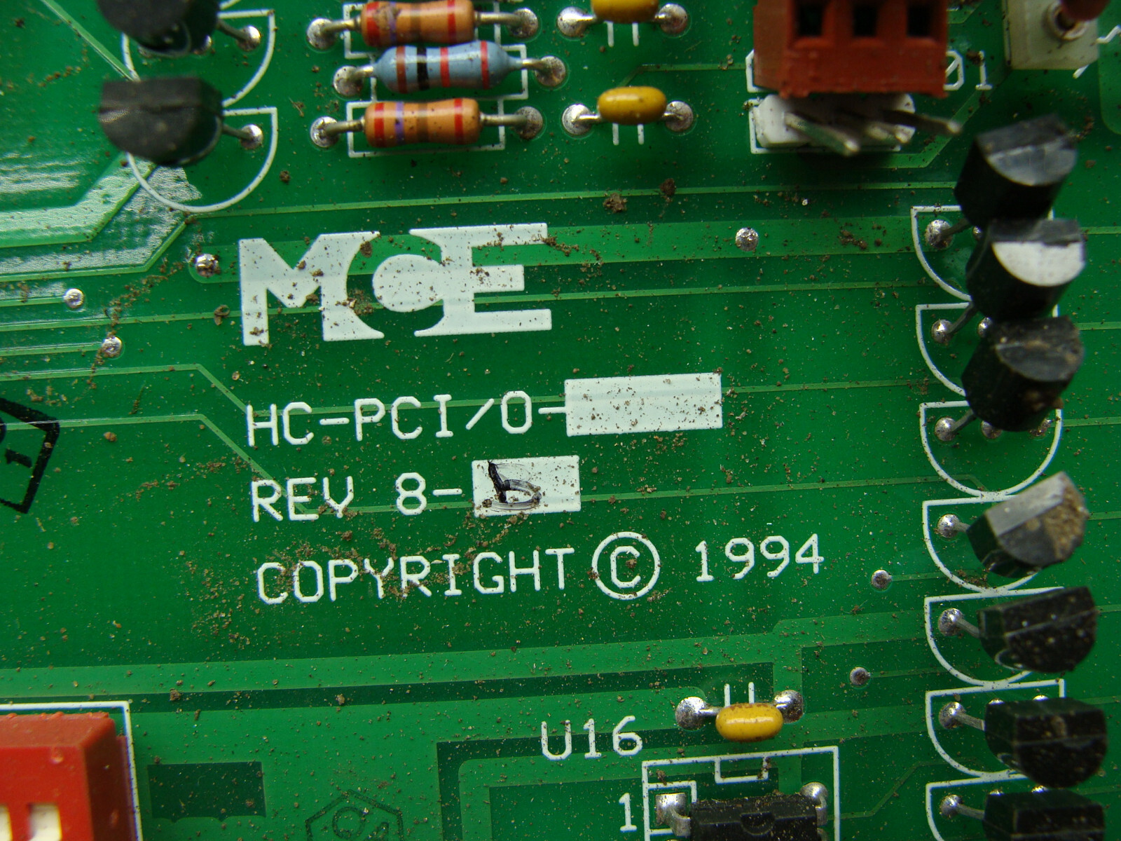 MCE ELEVATOR CIRCUIT BOARD HC-PCI/0 REV 8-B