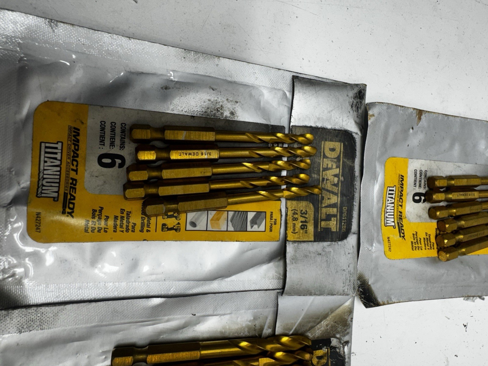 DeWALT Assorted Impact Ready Titanium Drill Bit – Lot of 17