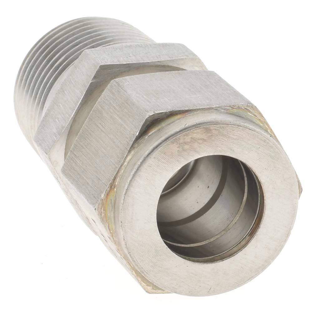 Brennan BD-KP4256 Compression Tube Connector: 1/2″ Thread, NPT Stainless Steel
