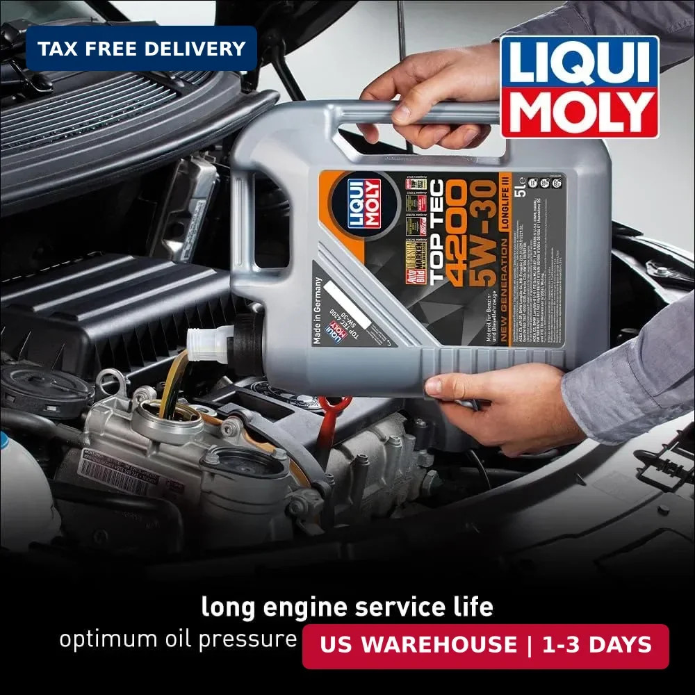 LIQUI MOLY Top Tec 4200 SAE 5W-30 New Generation | 5 L | Fully synthetic engine