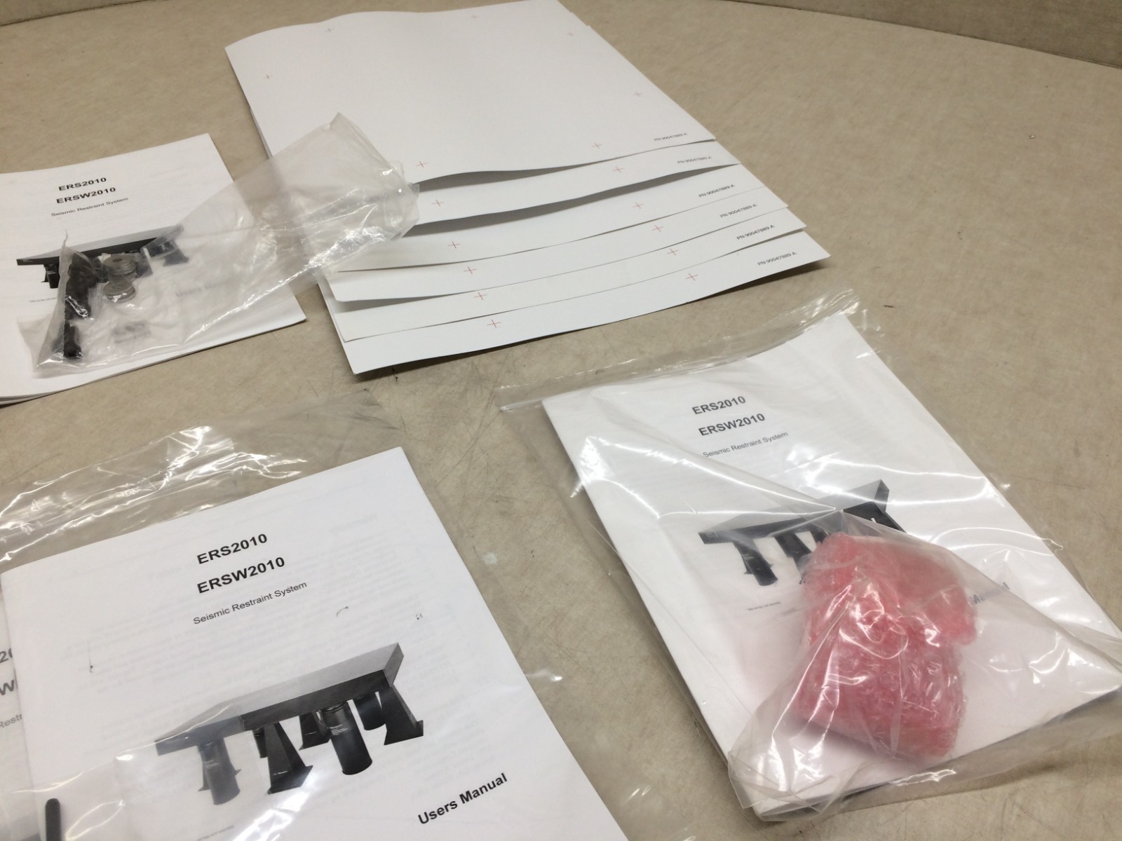 Lot of Newport ERSW2010 ERS2010 Siesmic Restraint System Manuals Templates