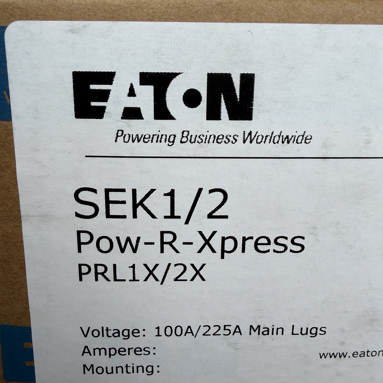 Eaton SEPD2 Pow-R-Xpress End Closure Kit for PRL1X/PRL2X PD2 Frame Breaker