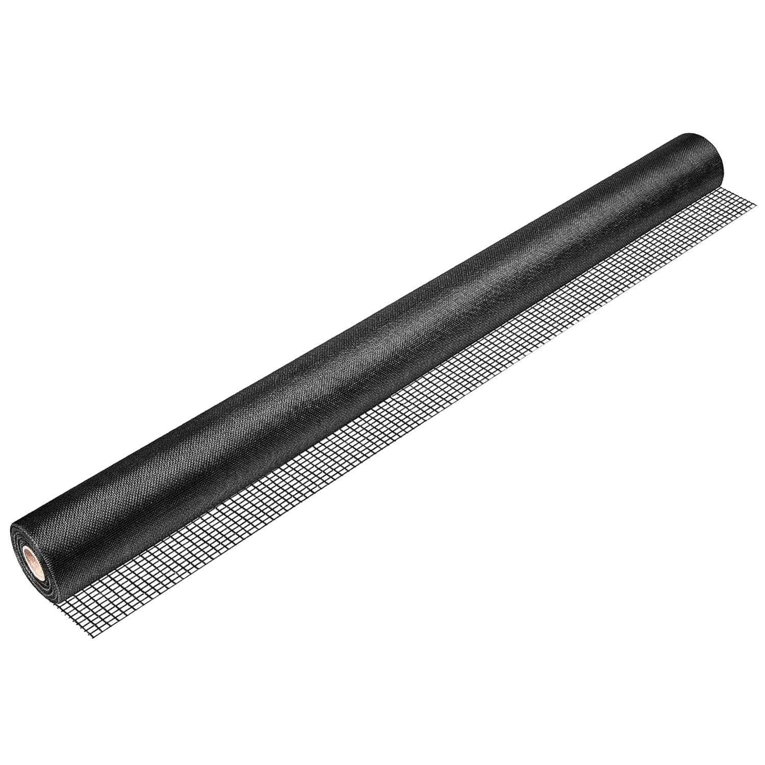 Window Screens Replacement 36″100FT Fiberglass Screen Mesh Roll Adjustable Black