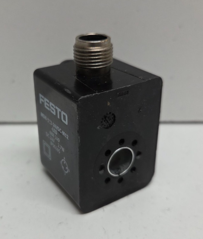 GUARANTEED! FESTO 24V SOLENOID VALVE COIL MDH-3/2-24VDC-M12-LED