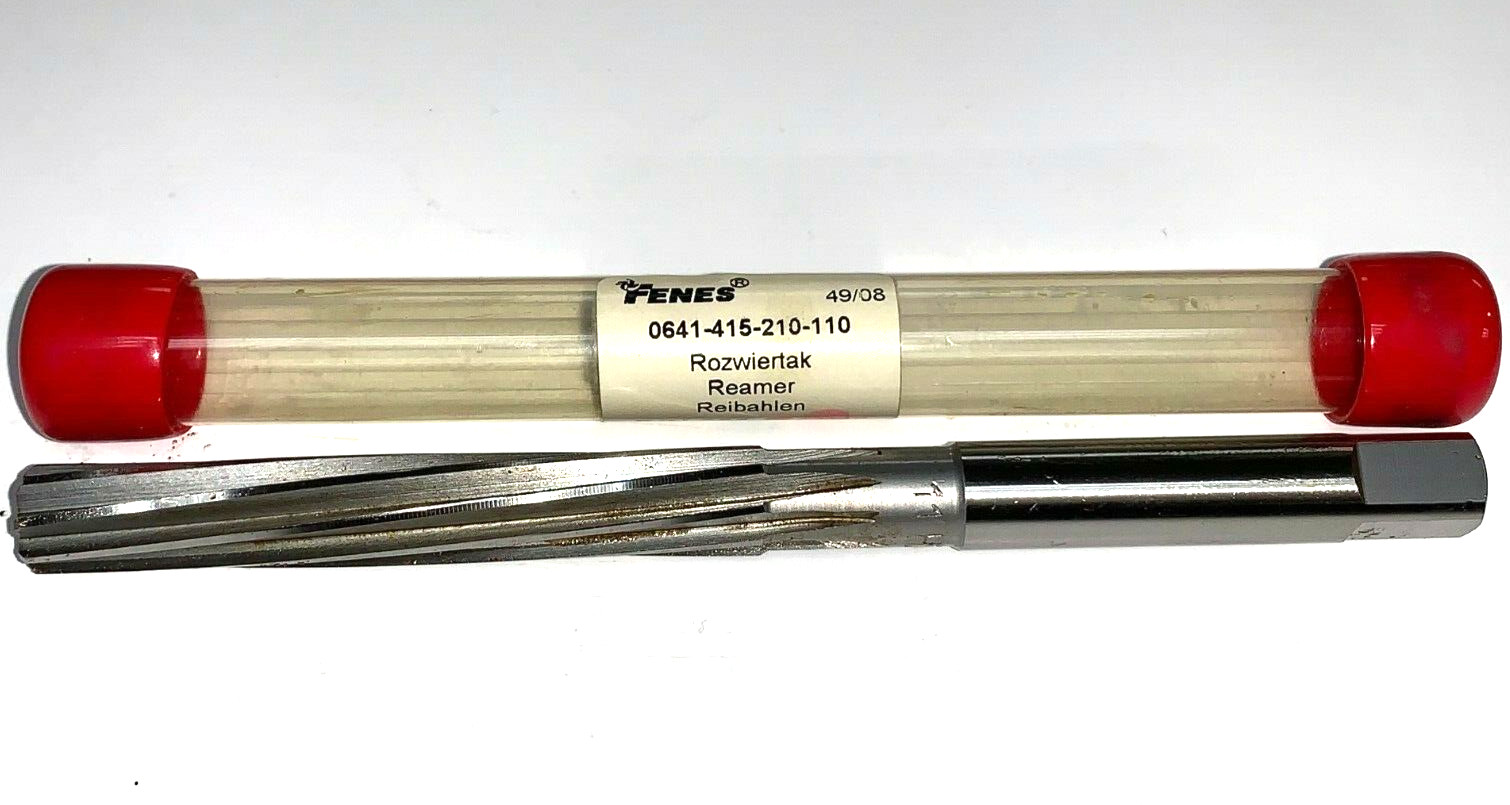 FENES REAMER 0641-415-210-110 DIN206-B 11H7 8 BLADE 11MM CUT 71MM LOC 142MM OAL