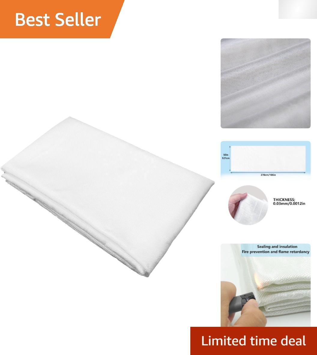 Industrial-Grade Fiberglass Cloth 1.5oz 0.03mm for Multi-Surface Applications