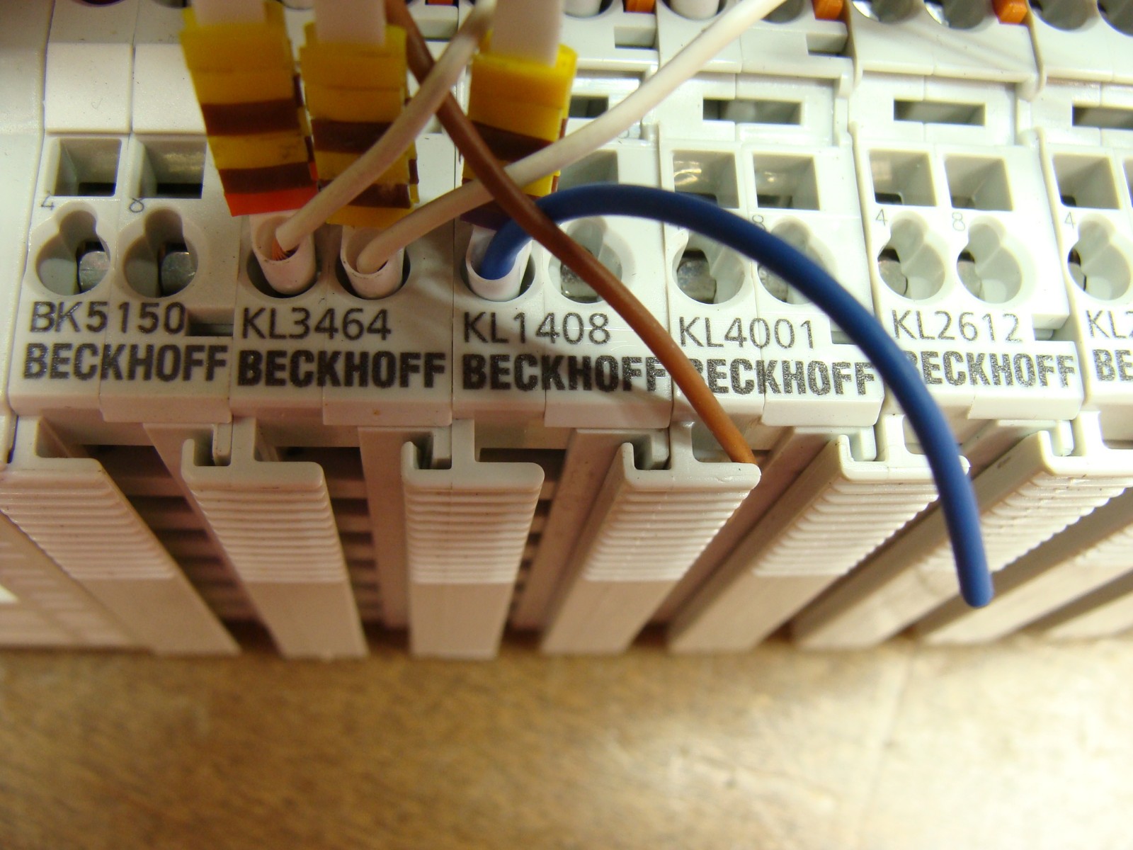 BECKHOFF BUS COUPLER CANOPEN BK5150 W/VARIOUS I/O MODULES (SEE DESC)