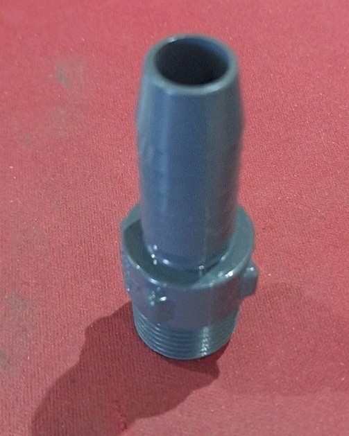 Lasco 1/2″ x 3/4″ PVC Barded Coupling MFR 1436-101