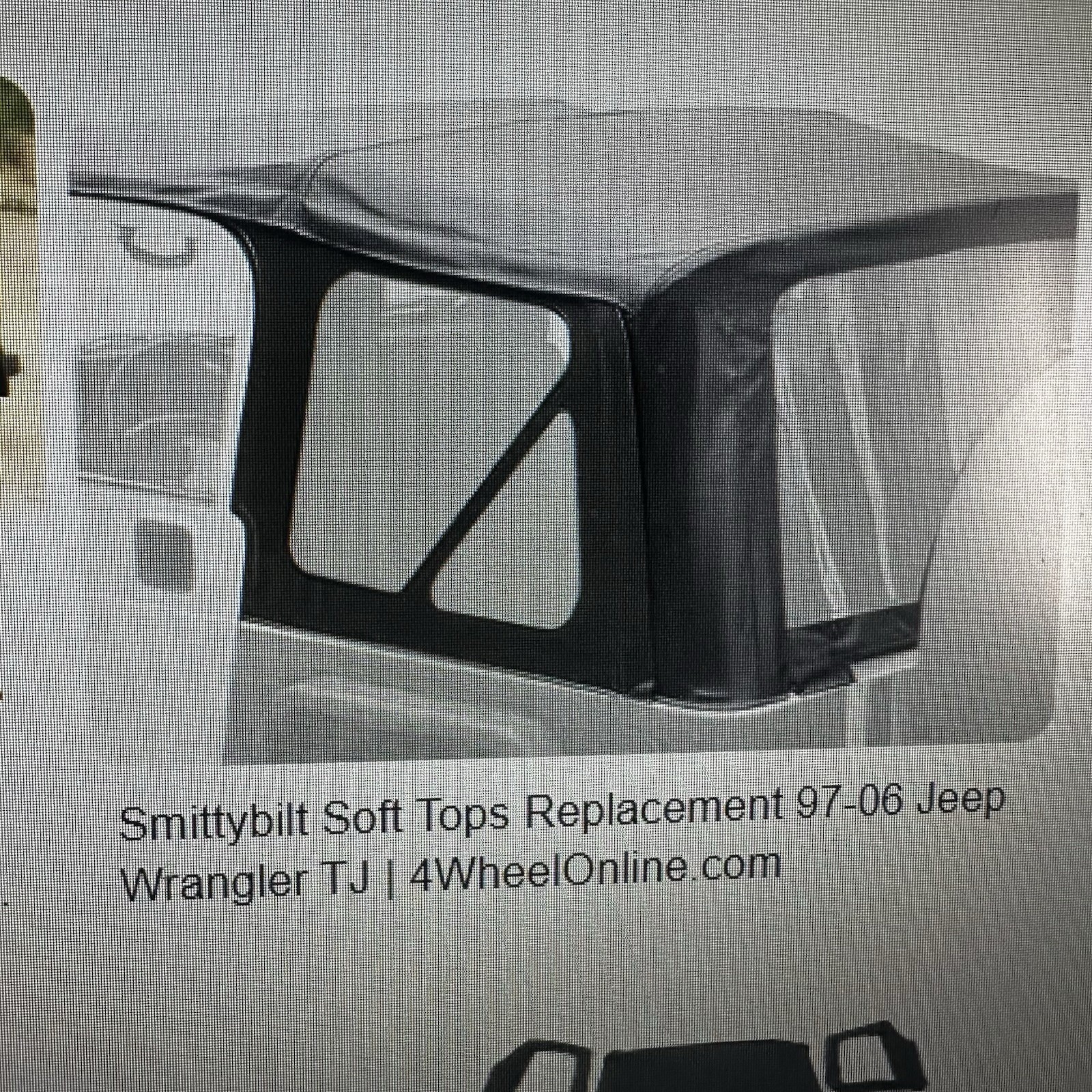 Smittybilt Soft Top Door Skins 97-06 Jeep Wrangler TJ Black 9970235 Excellent