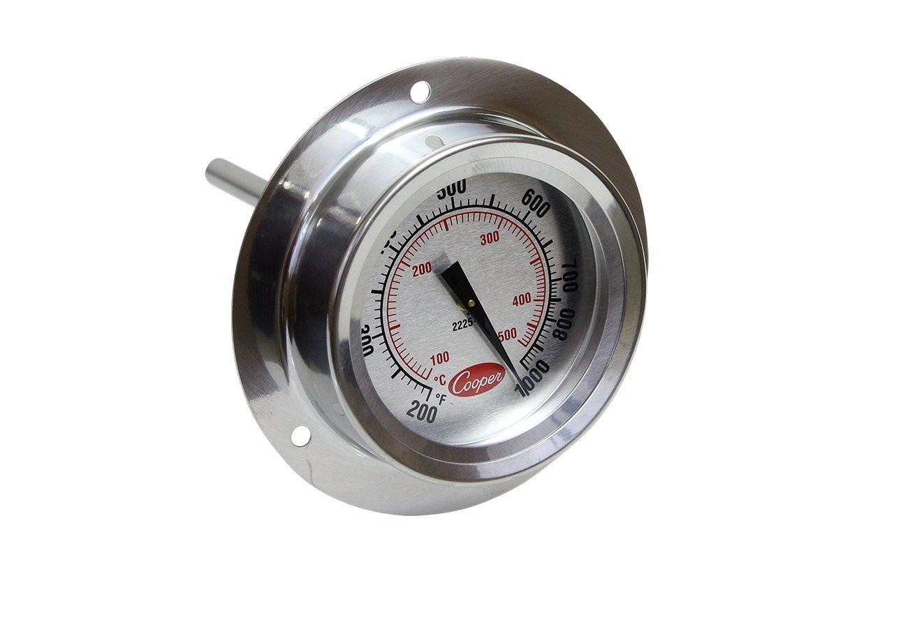 2225-20 Stainless Steel Bi-Metals Industrial Flange Mount Thermometer, 200 to 10