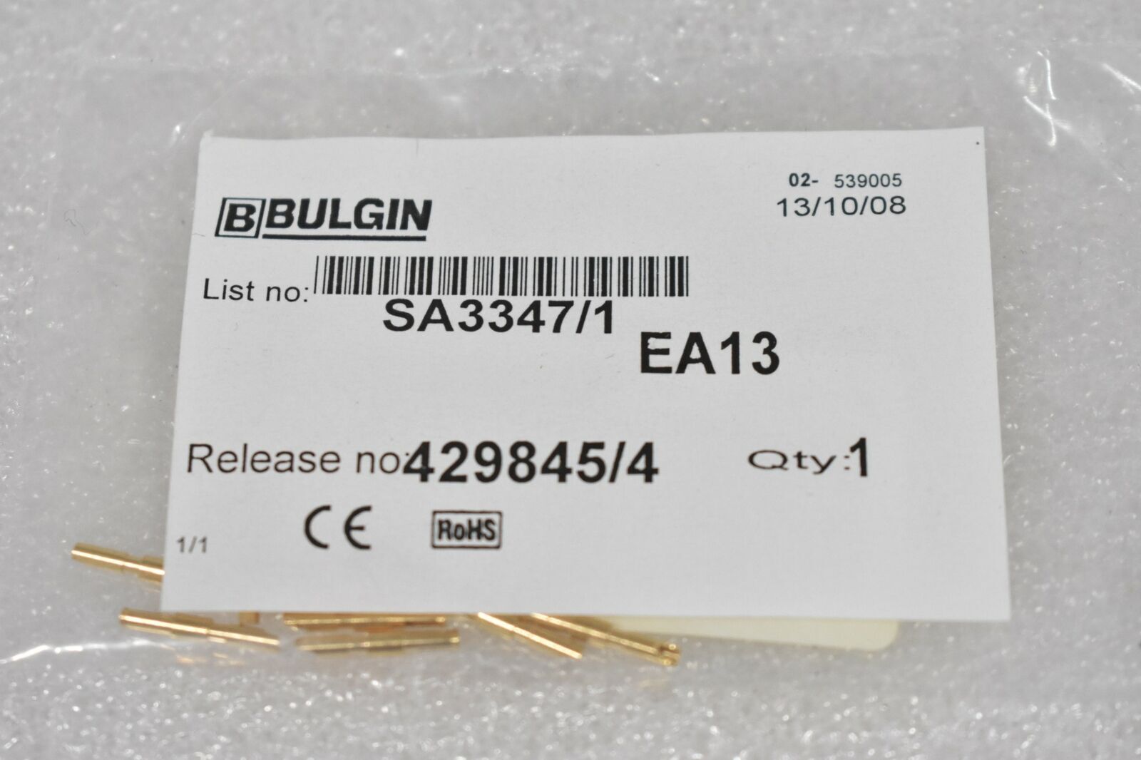 BULGIN SA3347/1 CIRCULAR CONTACT SOCKET 26-22AWG, SOLDER ( LOT OF 10 )