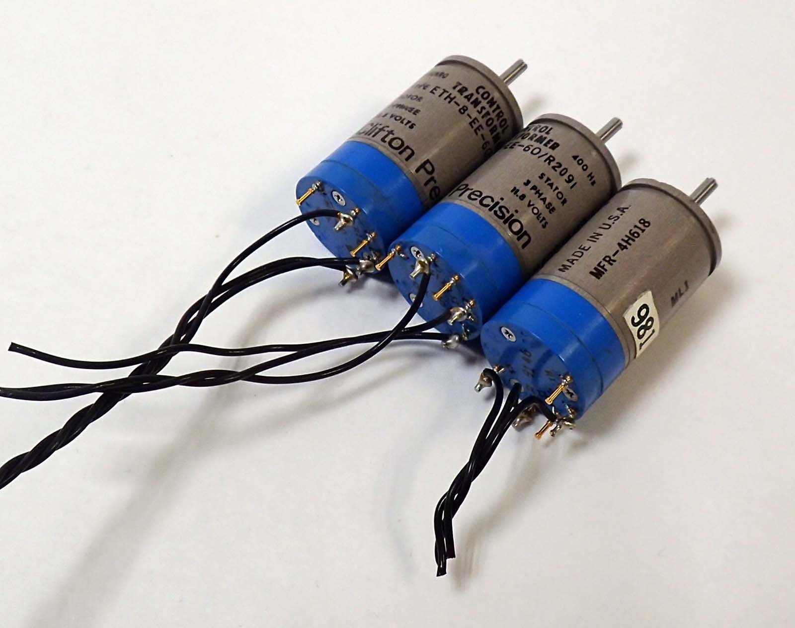 CLIFTON PRECISION ETH-8-EE-60/R2091 4H618 CONTROL TRANSFORMER 400Hz, LOT OF 3