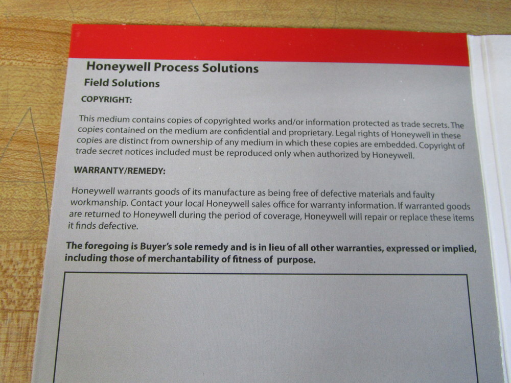 Honeywell 50003501-501 Field Solutions Manual On CD UDA2182