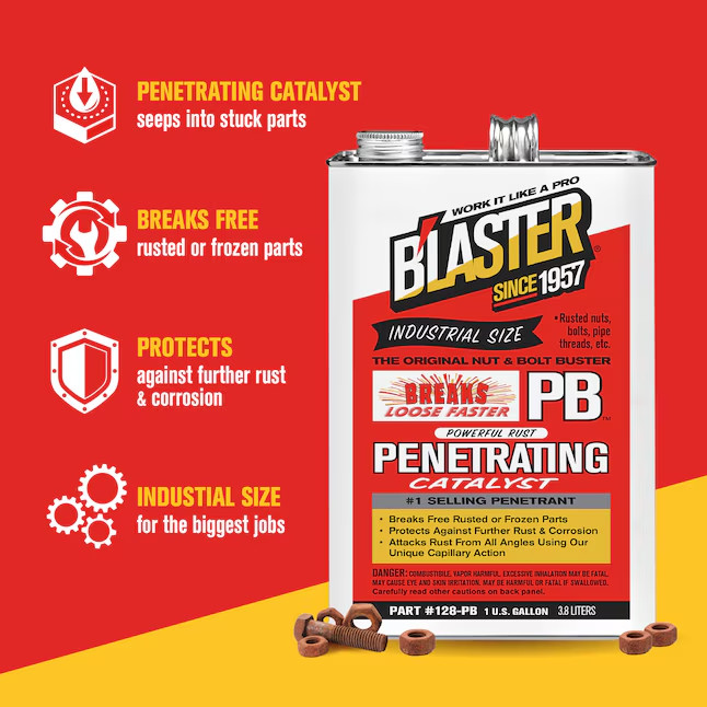 BLASTER Catalyst Penetrating Lubricant 128-PB Sprayer 1 GALLON Can Spray Bottle