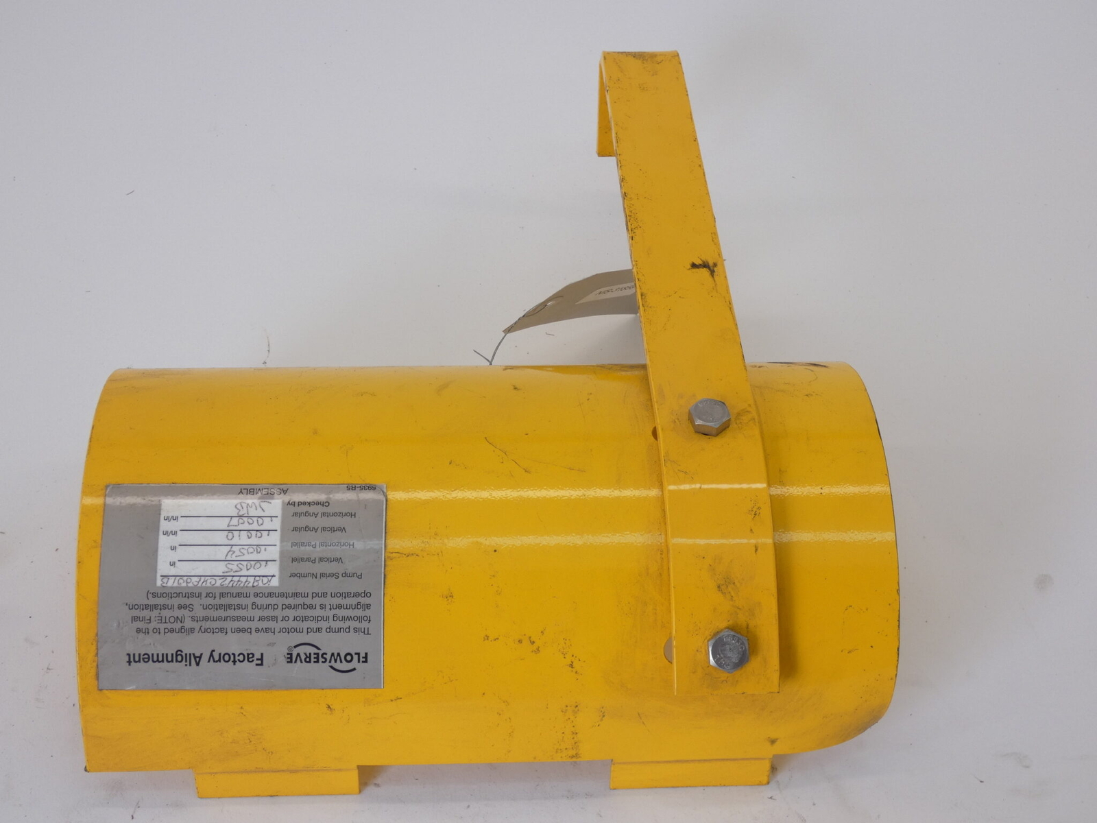Flowserve CY53036A-SR Pump/Shaft Metal Guard 12″x 8″x 4″ Yellow