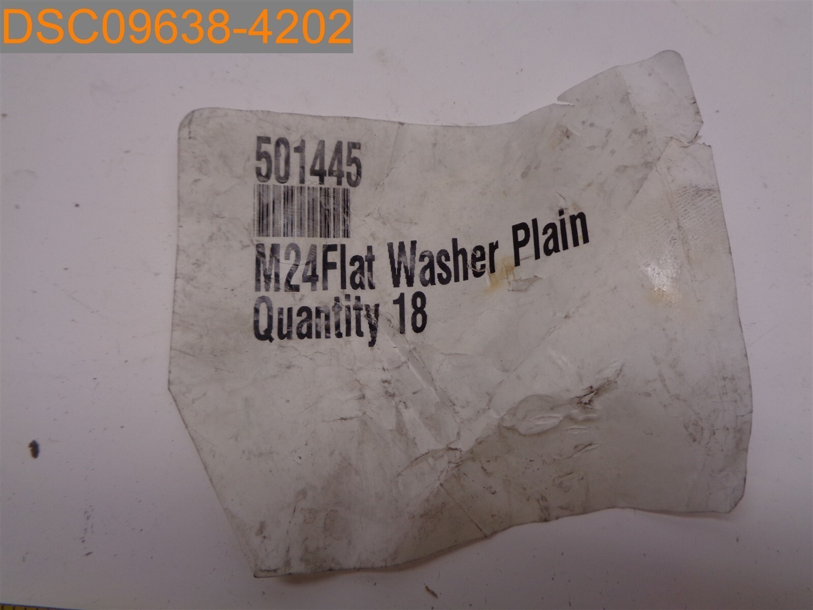 Qty =18: M24 Flat Washers Plain JDF 501445