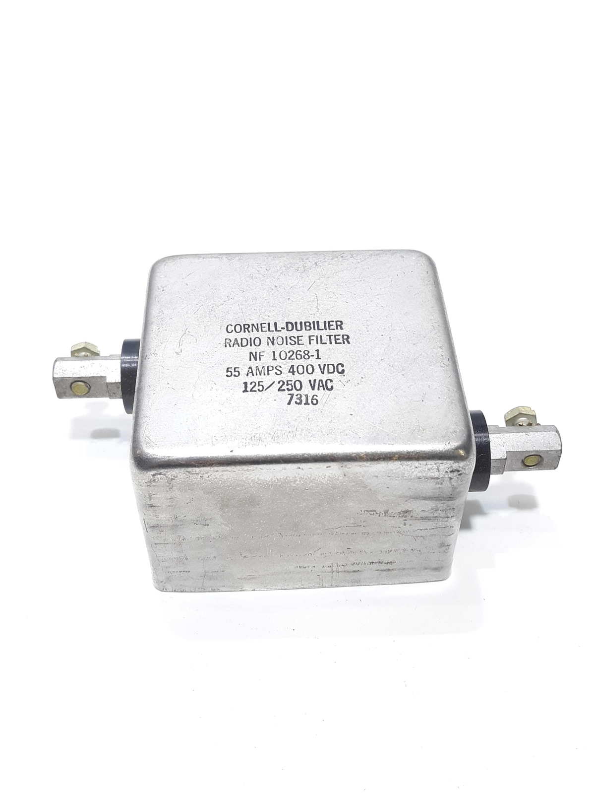Cornell Dubilier NF 10268-1 Radio Noise Filter 55A 400VDC 125/250VAC