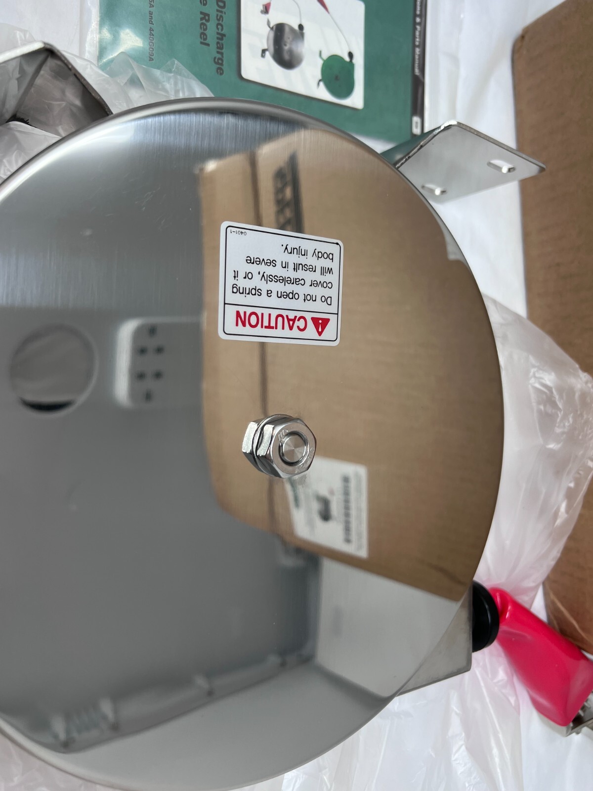 NEW Speedaire 440G05 Cable Reel,50 Ft. Stainless Steel Fast Free Shipping!