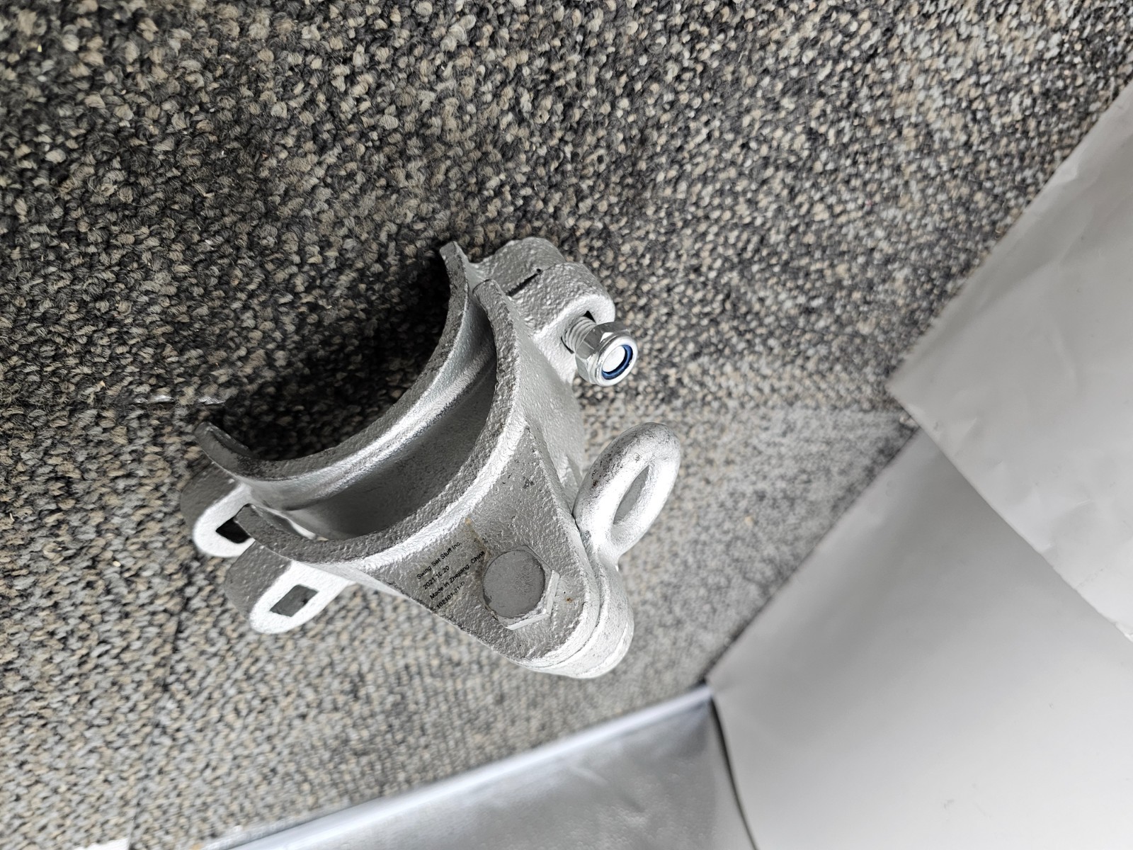 (QTY 2) STUFF INC. Ductile Iron Swing Hanger Galvanized, Holds up to 5000 lbs