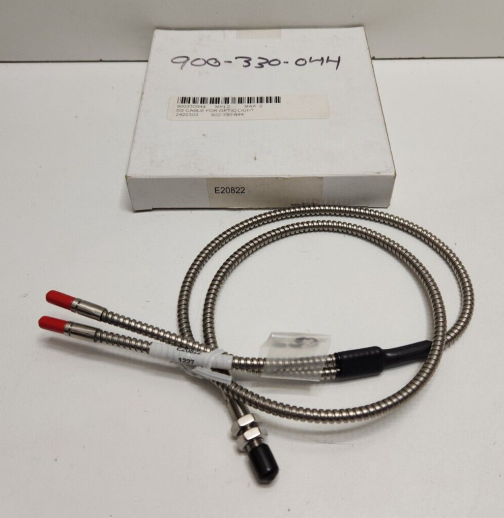 NEW OLD STOCK! IFM 30VDC FIBER OPTIC REFLECTION SENSOR FT-50-V-V-M5/16-E20822