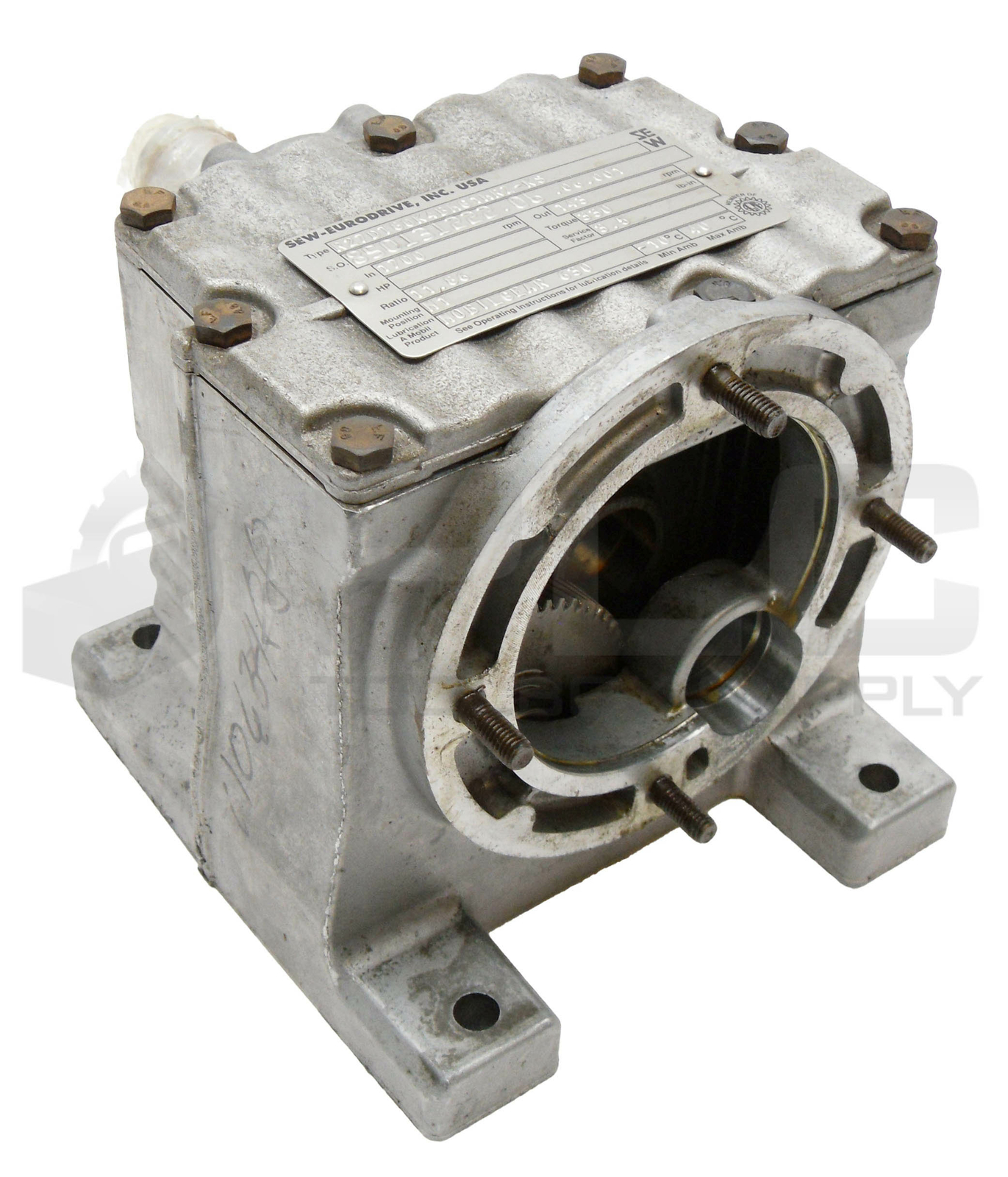 SEW EURODRIVE R27DT80K4BMG1HRZ-KS GEAR BOX RPM IN 1700 OUT 143 TORQUE 330