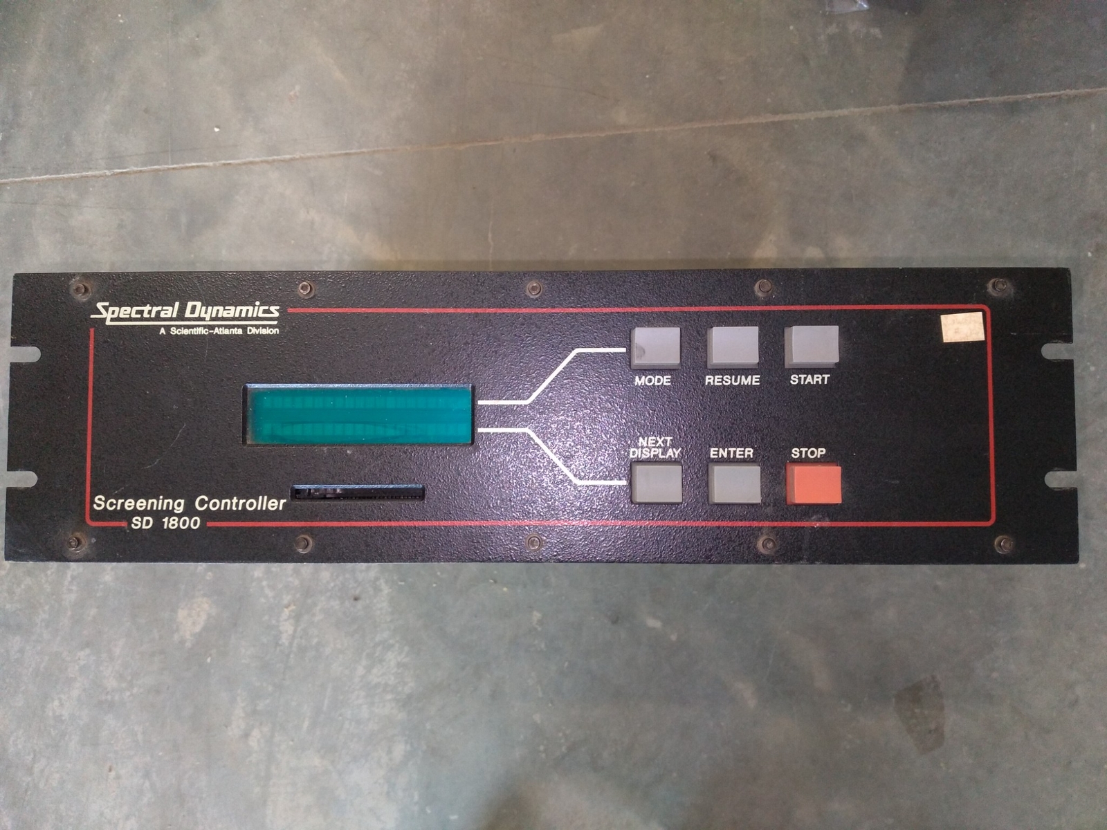 SCIENTIFIC-ATLANTA SD1800 SPECTRAL DYNAMICS DIVISION 125V 1A 50/60HZ