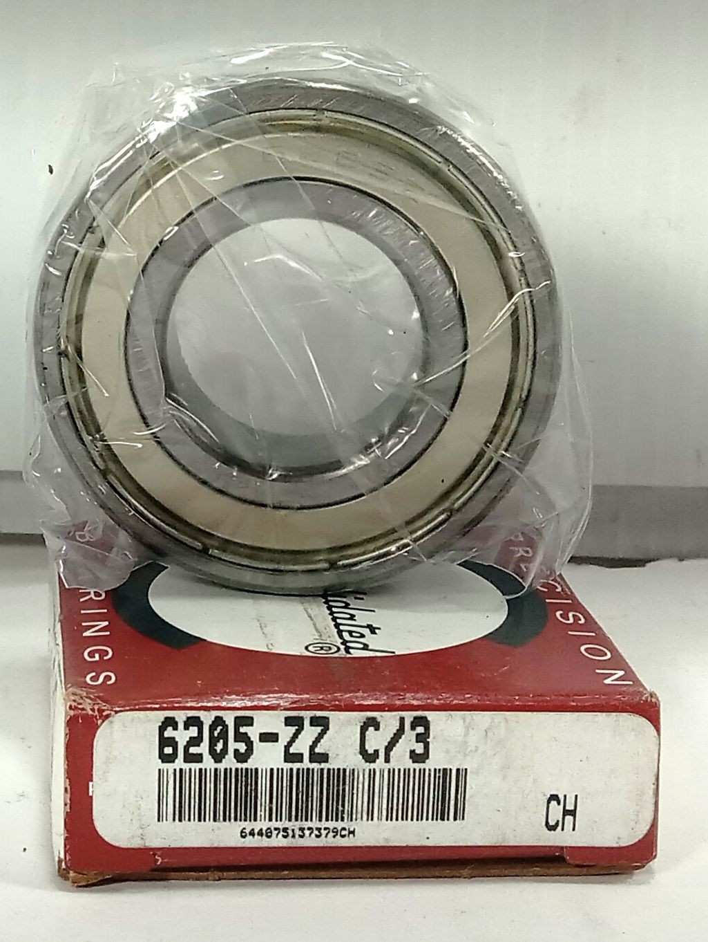 1 NEW CONSOLIDATED 6205-ZZ C/3 RADIAL DEEP GROOVE BALL BEARING NIB *MAKE OFFER*