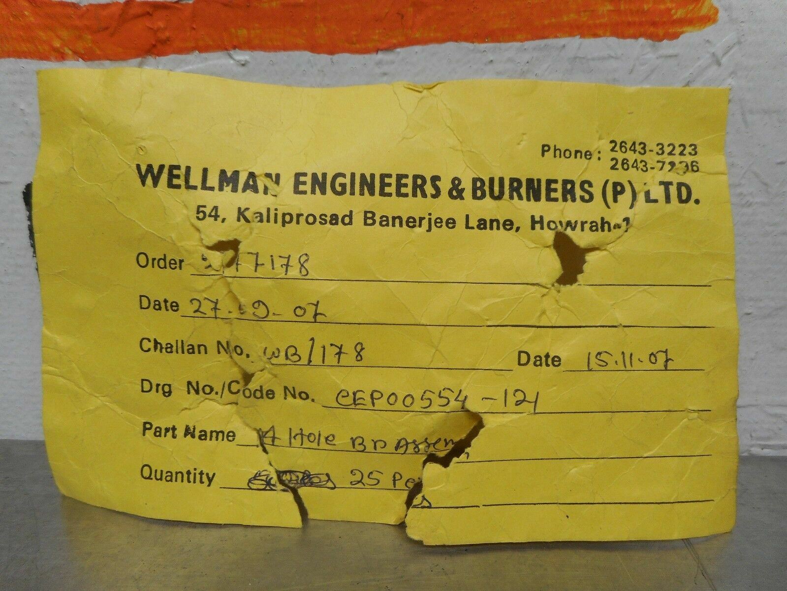 Wellman Engineers & Burners CEP00554-121 Brass Burner Valves New (Lot of 3)
