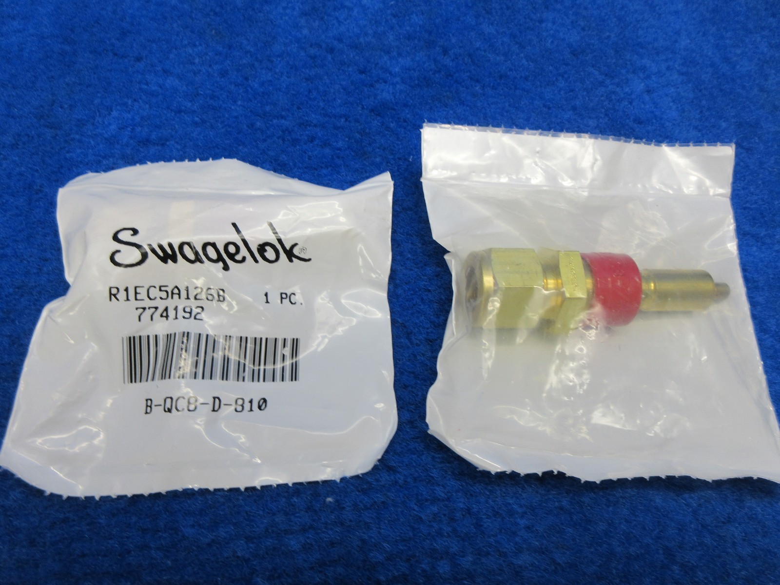 Swagelok Brass Instrumentation Quick Connect Stem Valve 1.5 Cv 1/2″ Tube Fitting
