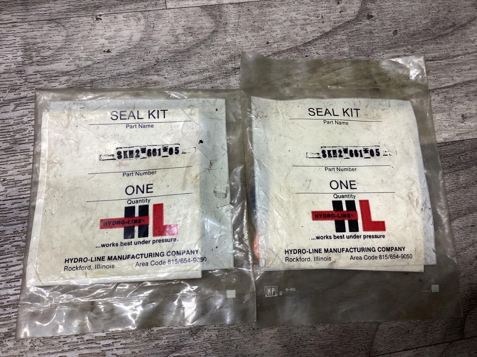 LOT OF 2 HYDRO-LINE SKN2-661-05 SKN266105 ROD SEAL KIT #102N43*SI