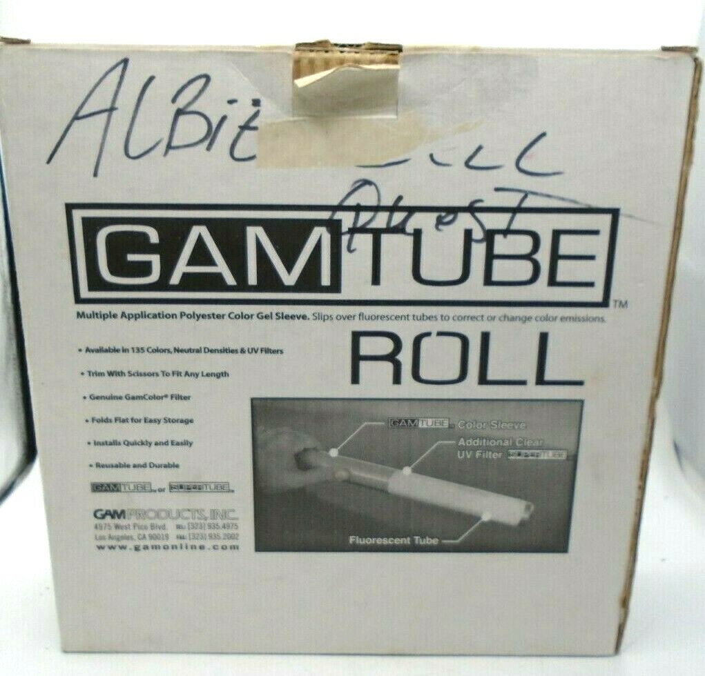 GAMTUBE Gel Sleeve Fits Over Fluorescent Tube Lighting T-8 200 Ft Color #950