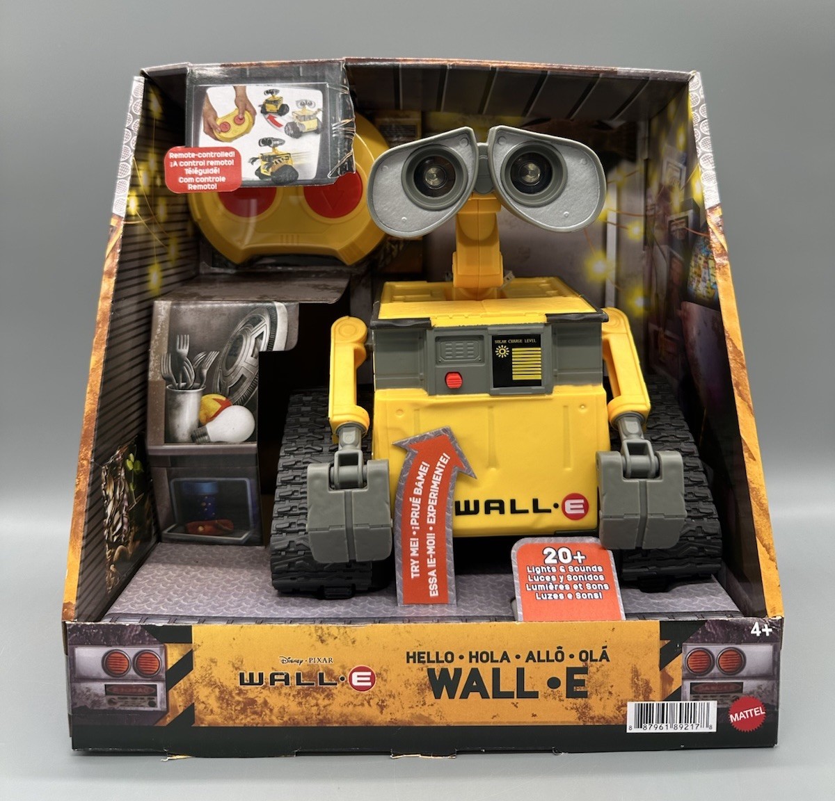 Mattel Disney Pixar WALL-E Remote Control Robot Toy 8.5″