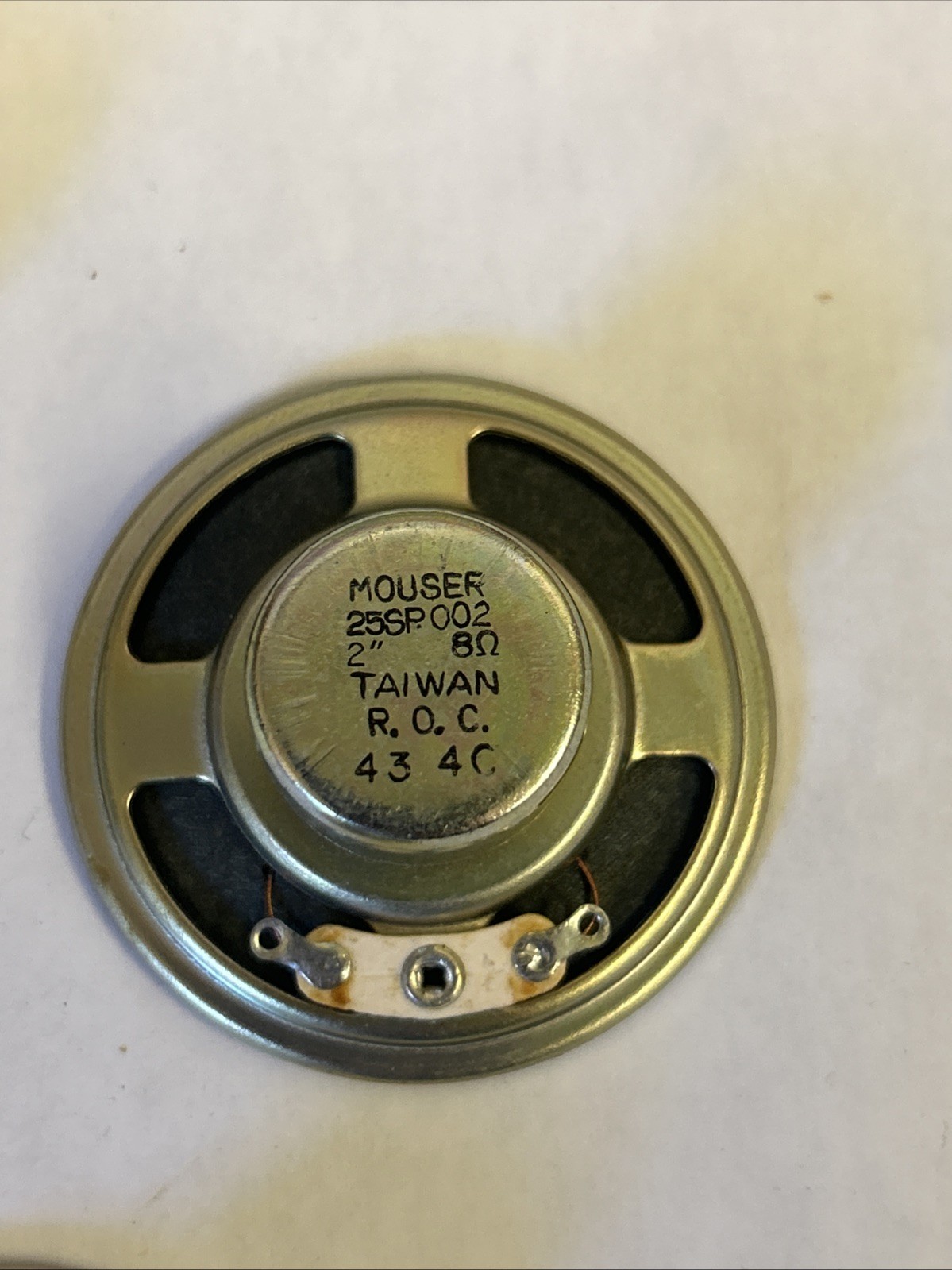 Mouser 25SP003 2” 8 Ohm Speakers, NOS, Lot Of 8 Pieces