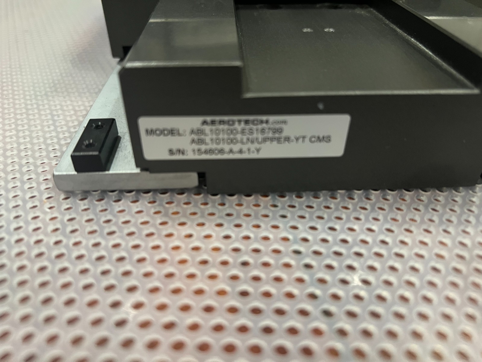 AEROTECH Model ABL10100-ES16799, ABL10100L-LN/UPPER-YT CMS Linear Stage
