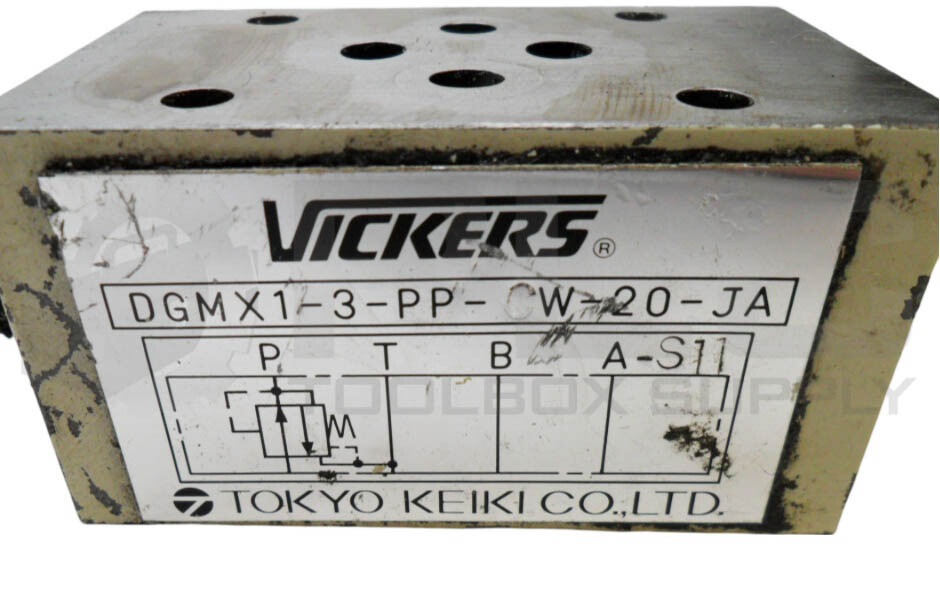 VICKERS DGMX1-3-PP-CW-20-JA FLOW CONTROL SOLENOID VALVE