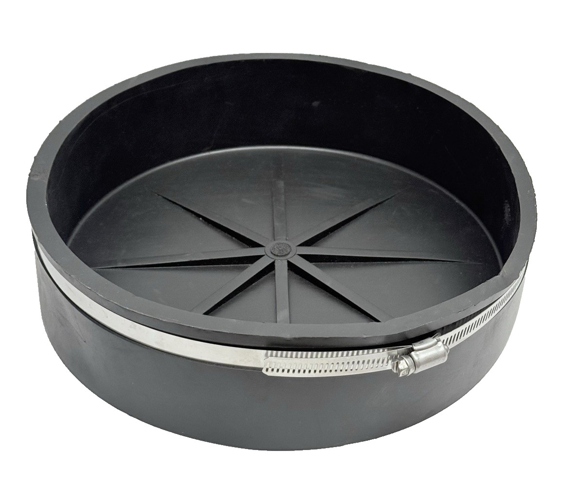 QC-110 Fernco 10″ TC-10 PVC Qwik Cap, Black